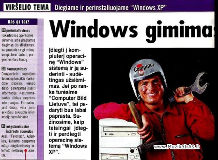 Windows XP - instaliavimas,perinstaliavimas