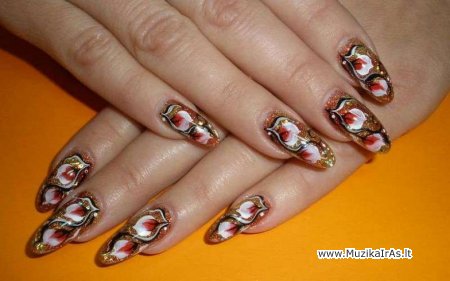 Būkit gražios!(Nagų dizainas)Китайская роспись ногтей