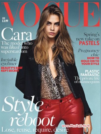Žurnalai,mada.Vogue UK.2014.01