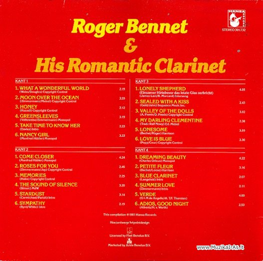Clarinet.Roger Bennet