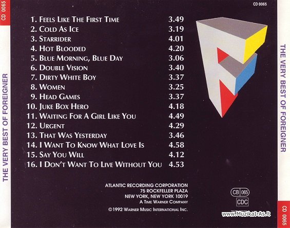Foreigner-The Very Best(2CD)